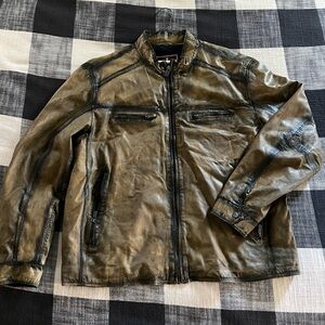 Patrick James Lambskin Blouson Jacket brown